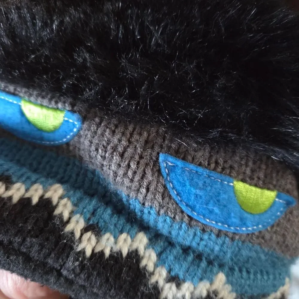 ABG Monster hat horn scarry eyes
